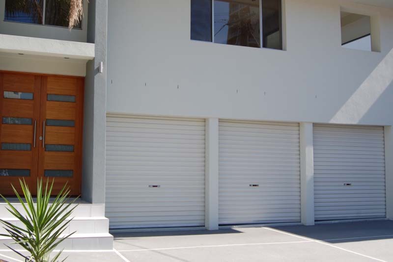 Steel Sectional Garage Door in white